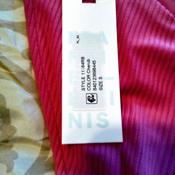 Frankies Bikinis Ribbed Bikini Bottom Color Cherub NWT Size SM - Picture 2 of 4